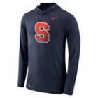 Men's Nike Syracuse Orange Dri-fit Hooded Tee, Size: Xxl, Blue (navy)
