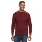 Men's Croft & Barrow&reg; Crew Sweater, Size: Xl, Dark Red