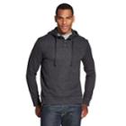Men's Van Heusen Slim-fit Never Tuck Fleece Henley Hoodie, Size: Large, Black