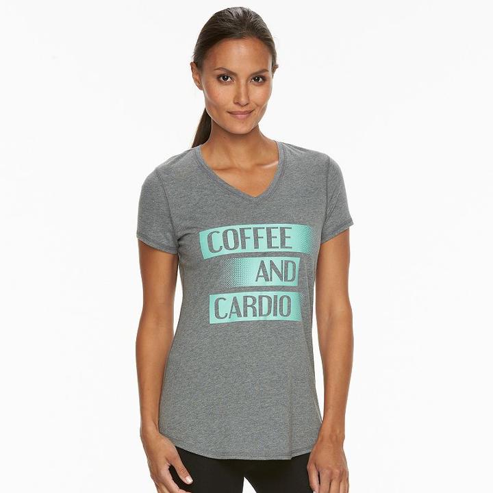 Women's Tek Gear&reg; Yoga Tee, Size: Medium, Silver