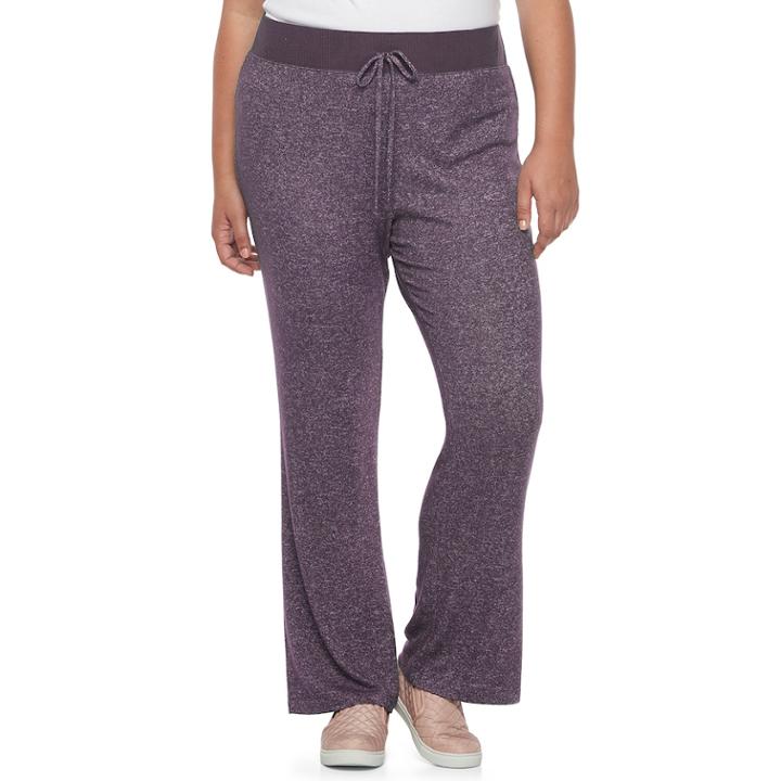 Juniors' Plus Size So&reg; Brushed Lounge Pants, Teens, Size: 1xl, Drk Purple