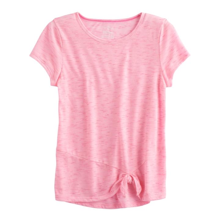 Girls 7-16 So&reg; Knotted Tee, Size: 14, Light Pink