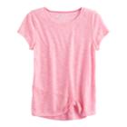 Girls 7-16 So&reg; Knotted Tee, Size: 14, Light Pink