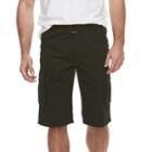 Men's Rawx Regular-fit Belted Cargo Shorts, Size: 36, Black
