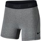 Women's Nike Training Mid-rise Base Layer Shorts, Size: Xxl, Grey