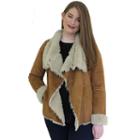 Women's Mo-ka Faux-shearling Jacket, Size: Small, Brown