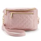 Apt. 9&reg; Connie Quilted Convertible Crossbody Bag, Women's, Beig/green (beig/khaki)