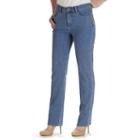 Petite Lee Monroe Classic Fit Straight-leg Jeans, Women's, Size: 8 Petite, Blue