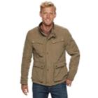 Men's Urban Republic Microfiber 4-pocket Safari Jacket, Size: Medium, Beige