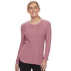 Women's Sonoma Goods For Life&trade; Pointelle Crewneck Sweater, Size: Medium, Med Pink