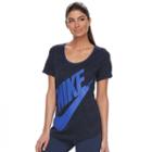 Women's Nike Short Sleeve Graphic Tee, Size: Large, Med Blue