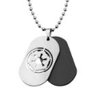 Star Wars Imperial Symbol Stainless Steel Two Tone Dog Tag Necklace - Men, Size: 22, Grey