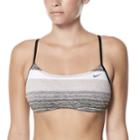 Women's Nike Striped Reversible Bikini Top, Size: Xl, Black
