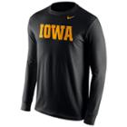 Men's Nike Iowa Hawkeyes Wordmark Tee, Size: Large, Black