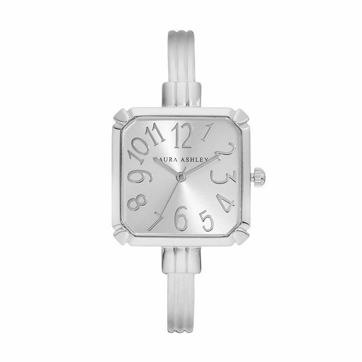 Laura Ashley Women's Square Cuff Watch, Grey