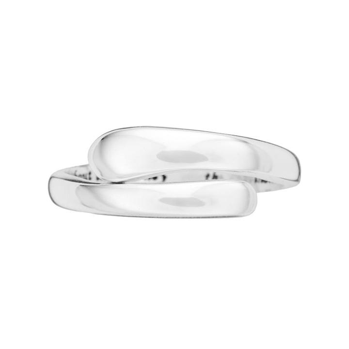 Primrose Sterling Silver Bypass Ring, Women's, Size: 8, Grey