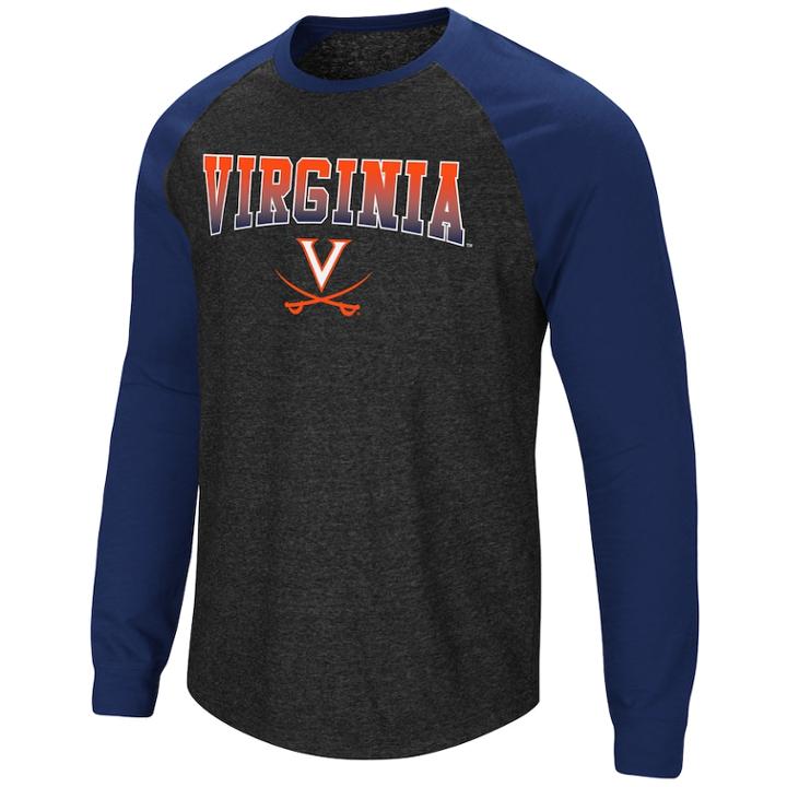 Men's Virginia Cavaliers Hybrid Ii Tee, Size: Small, Light Grey