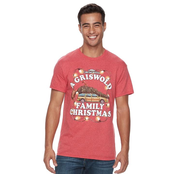 Men's 'christmas Vacation' Tee, Size: Xxl, Med Red