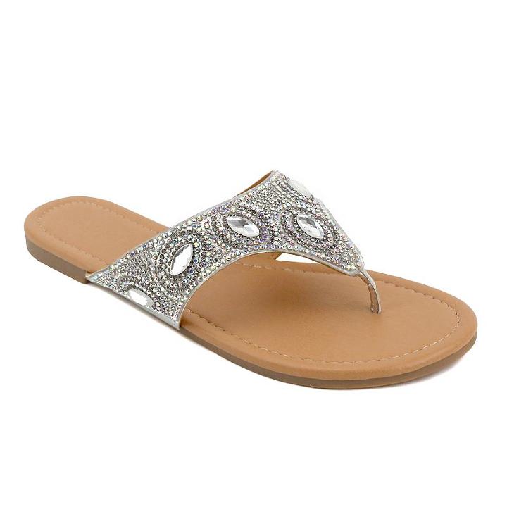 Olivia Miller Yulia Women's Sandals, Girl's, Size: 7, Silver