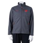 Columbia Wisconsin Badgers Ascender Softshell Jacket - Men, Size: Xxl, Grey Other