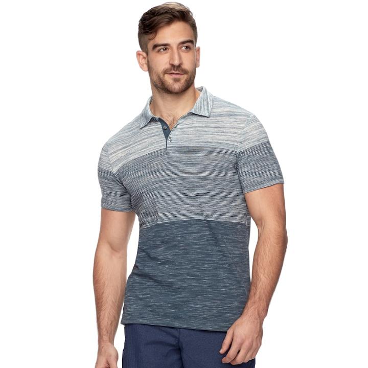 Men's Marc Anthony Slim-fit Gradient Striped Polo, Size: Xxl, White