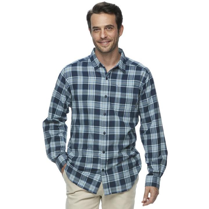 Men's Columbia Hardy Ridge Classic-fit Plaid Button-down Shirt, Size: Large, Blue Other