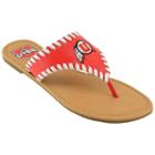 Women's Utah Utes Stitched Flip-flops, Size: 6, Red