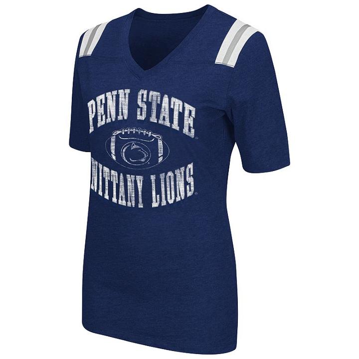 Women's Campus Heritage Penn State Nittany Lions Distressed Artistic Tee, Size: Xxl, Dark Blue