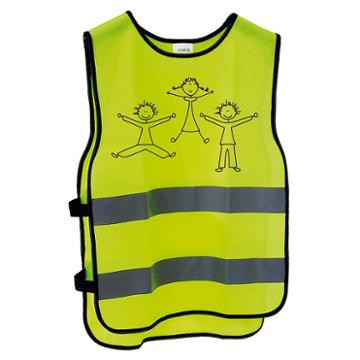 M-wave Reflective Safety Vest, Kids Unisex, Size: S/m, Yellow