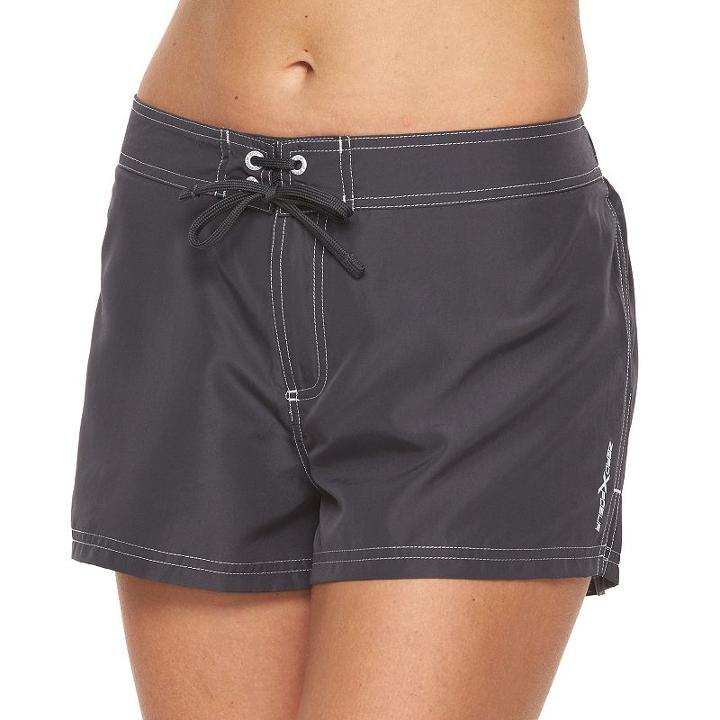 Women's Zeroxposur Solid Board Shorts, Size: 12, Med Blue