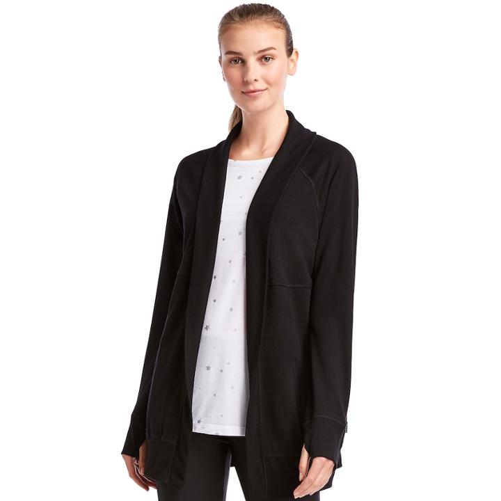 Women's Jockey Sport Cozy Thumb Hole Cardigan, Size: Small, Oxford