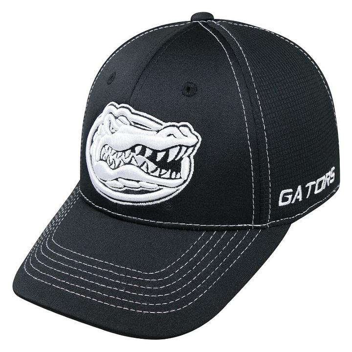 Adult Top Of The World Florida Gators Dynamic Performance One-fit Cap, Men's, Black