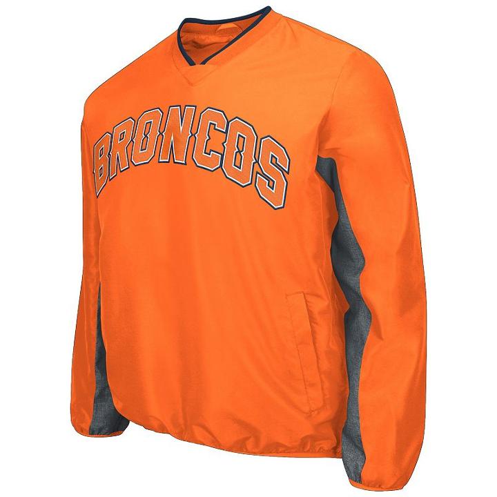 Men's Denver Broncos Ripstop Pullover Jacket, Size: Small, Other Clrs