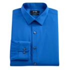 Men's Apt. 9&reg; Extra-slim Solid Stretch Dress Shirt, Size: 15-32/33, Blue (navy)