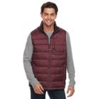 Men's Izod Reversible Vest, Size: Xxl, Melange Burgundy