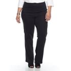 Plus Size Croft & Barrow&reg; Pull-on Bootcut Pants, Women's, Size: Regular, Black