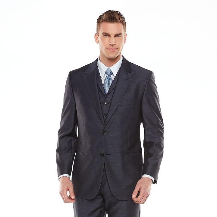 Men's Steve Harvey Modern-fit King Suit Jacket, Size: 44 - Regular, Blue (navy)