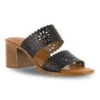 Tuscany By Easy Street Susana Women's Block Heel Sandals, Size: 7 Wide, Black