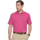 Men's Croft & Barrow&reg; Signature Interlock Polo, Size: Large, Dark Pink