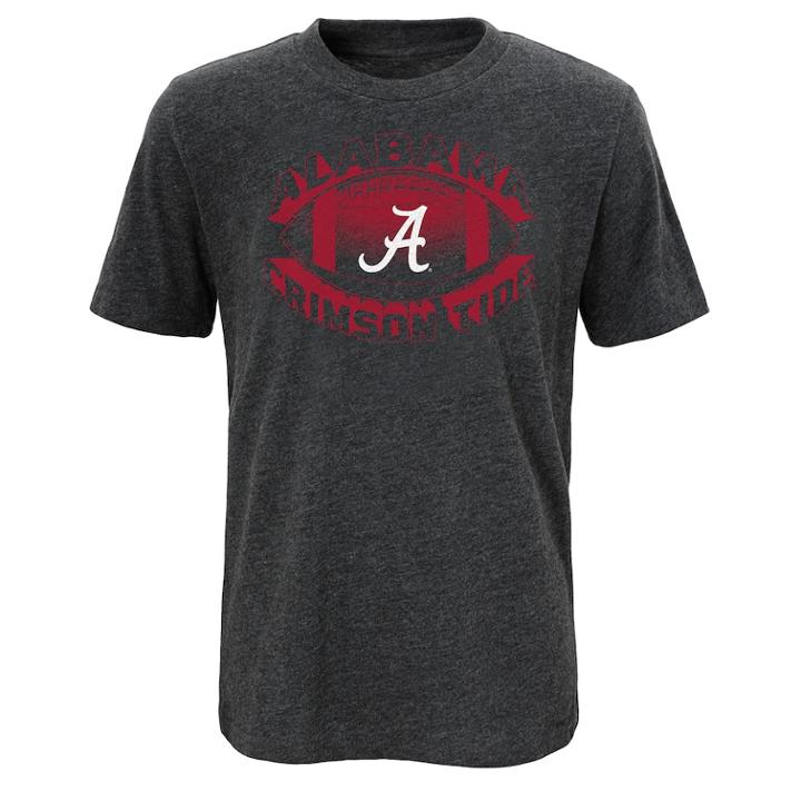 Boys 4-7 Alabama Crimson Tide Satellite Football Tee, Size: L 7, Gray