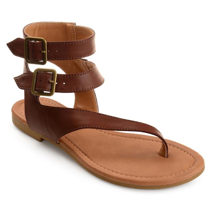 Journee Collection Kyle Women's Sandals, Size: Medium (6), Red/coppr (rust/coppr)
