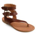 Journee Collection Kyle Women's Sandals, Size: Medium (6), Red/coppr (rust/coppr)