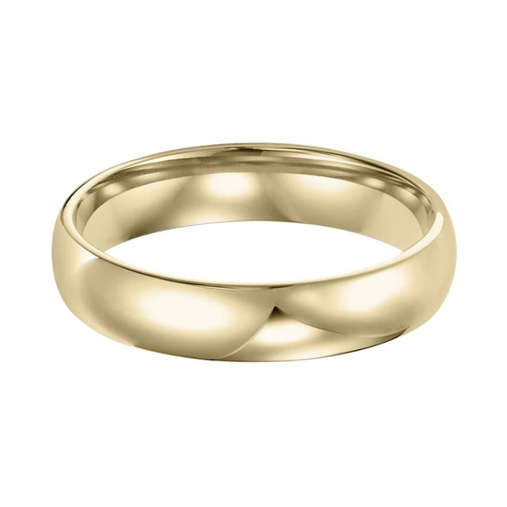 Men's 14k Gold Comfort Fit Wedding Band, Size: 12, Yellow