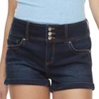 Juniors' Tinseltown Jean Shaper Shorts, Teens, Size: 3, Light Blue