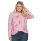 Plus Size Sonoma Goods For Life&trade; Essential Crewneck Tee, Women's, Size: 2xl, Light Pink