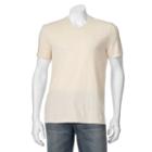 Men's Apt. 9 Solid V-neck Tee, Size: Small, Lt Beige