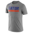 Men's Nike Florida Gators Basketball Practice Dri-fit Tee, Size: Large, Dark Grey
