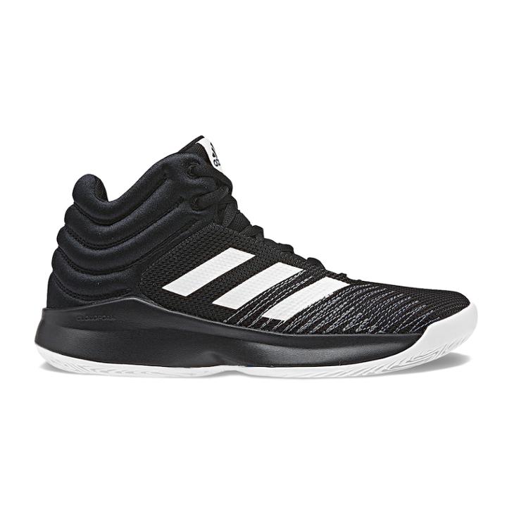 Adidas Pro Spark 2018 Boys' Basketball Shoes, Size: 5, Black