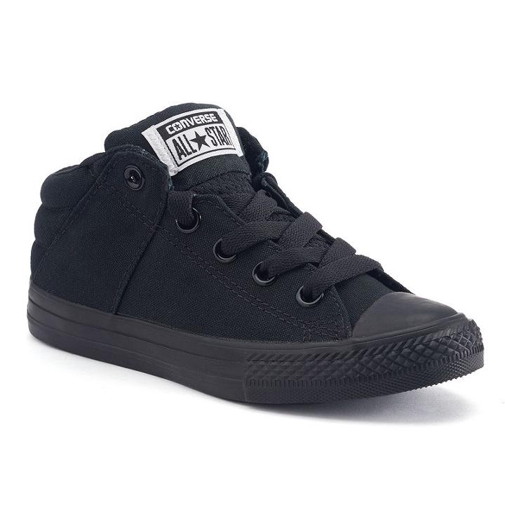 Kid's Converse Chuck Taylor All Star Axel Mid Shoes, Size: 13, Black