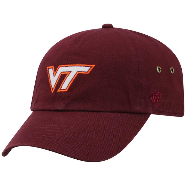Adult Top Of The World Virginia Tech Hokies Reminant Cap, Men's, Dark Red